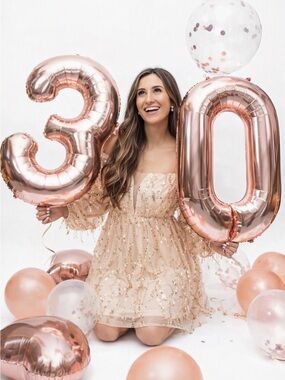 & Other Stories Blush Pink Sequin Mini Dress